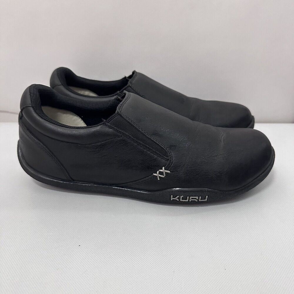 Women's Kuru Loafers Kivi Black Casual Comfort Walking Slip On Shoes 11M